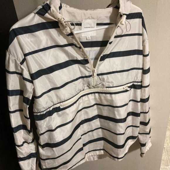 Thread & Supply Striped Hooded Seattle Windbreaker Women's S - Picture 3 of 5